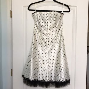 White dress with polka dots sz 7